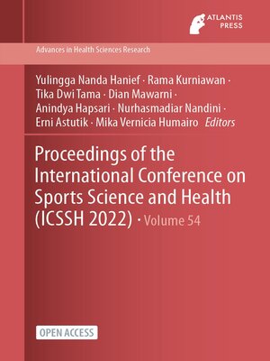 Proceedings of the International Conference on Sports Science and Health (ICSSH 2022) - ebook